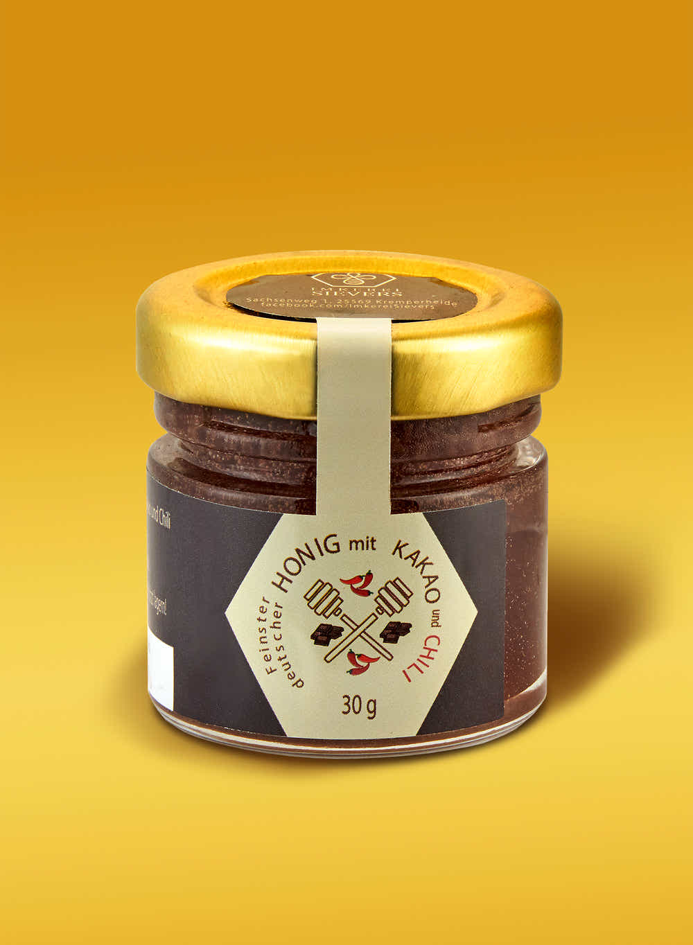 30 Gramm Honig mit Kakao und Chili