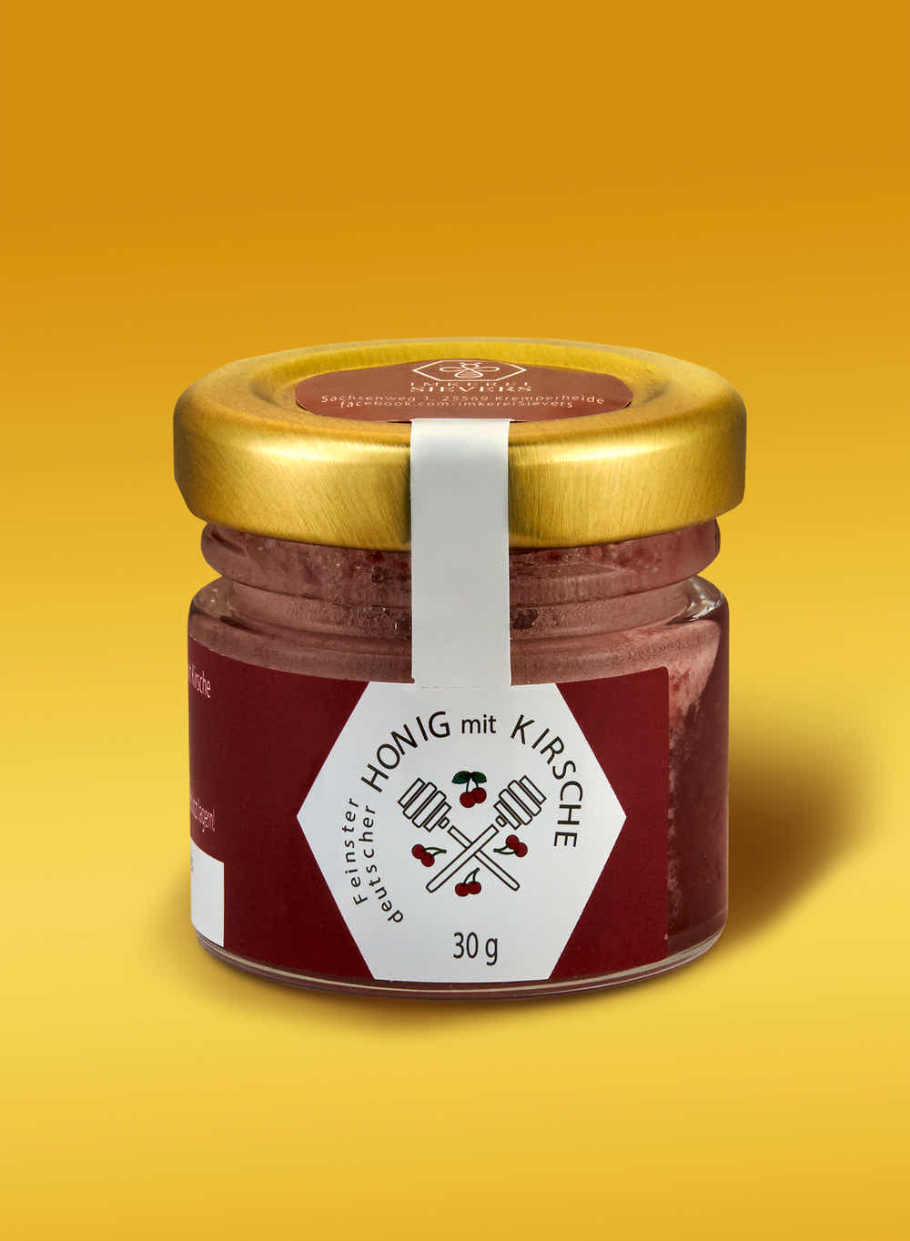 30 Gramm Honig mit Kirsche