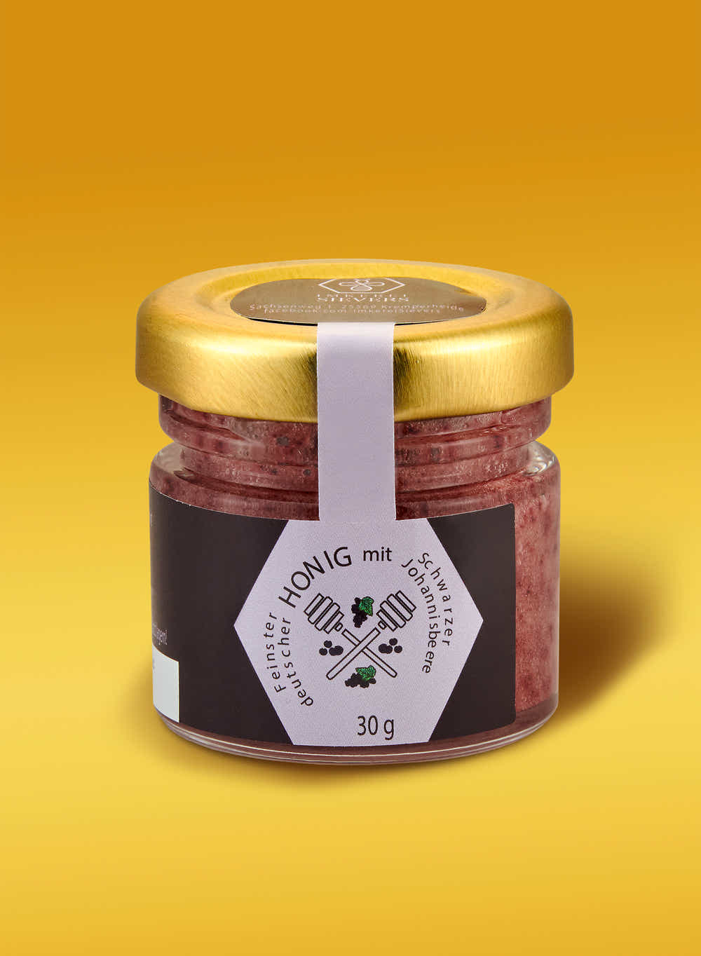 30 Gramm Honig mit Schwarzer Johannisbeere